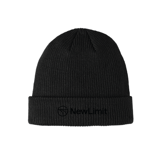 NewLimit Tone-On-Tone Embroidered Beanie